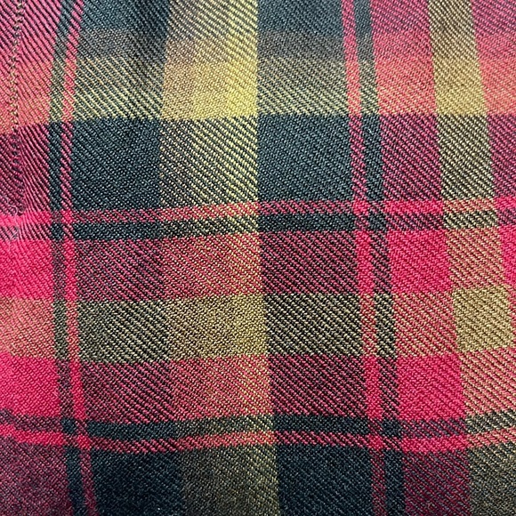 Gumushels Plaid Wool Wrap Skirt - Picture 2 of 5
